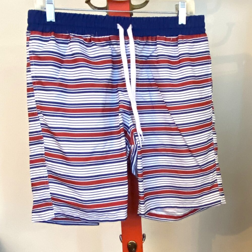Carbon Red, White, and Blue Swimwear
